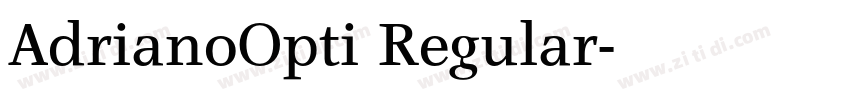 AdrianoOpti Regular字体转换